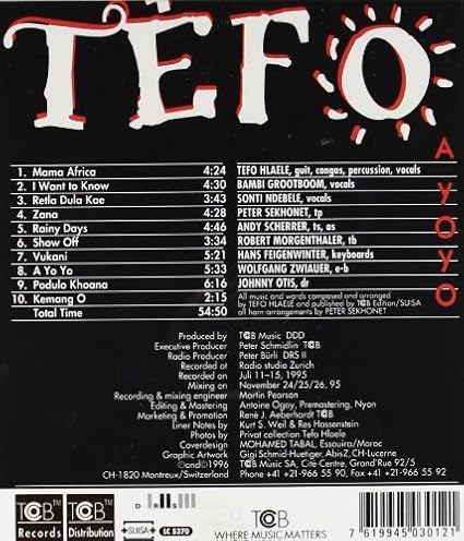 A Yo Yo Tefo Amazon De Musik