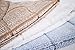FABBRICA HOME Rayon Made from Bamboo Kitchen Drying Towel, Patented Everplush Technology, Set of 3, Caramel, Blue, White