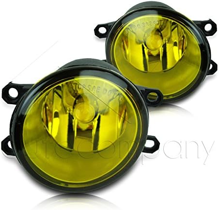 08-11 Lexus IS-F/ 10-14 Lexus RX450H OE Fog Lamps w/COB LED Projector Bulbs (Yellow)
