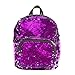 Style.Lab Magic Sequin! Reversible Purple to Silver Mini Backpack, Multicolor
