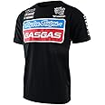 Troy Lee Designs Motorcycle Motocross Racing T Shirts, TLD GASGAS Team Short Sleeve TEE (Black, Small)