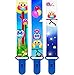 Premium Pacifier Clips by KiddosArt. Set Of 3, 2-Sided Of OWLS Art, Stunningly Designed Pacifier Holder, Pacifier Leash, Baby Pacifier Clips for Girls and Boys. Baby Shower Gift.