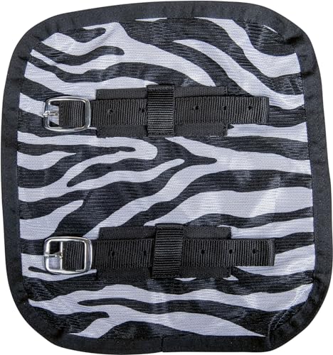 HKM Brustverlängerungsstück für Fliegendecken Pferdedecken Schwarz/Weiß St