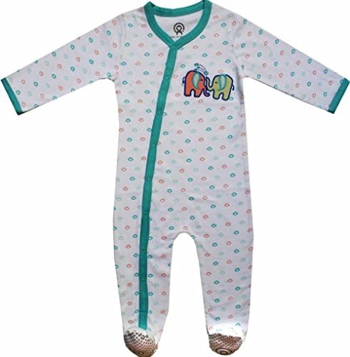 Beryl of Monkeys Unisex-Baby Newborn Organic Footie Sleeper (18-24 Months (non-footed), Ashley)