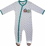 Beryl of Monkeys Unisex-Baby Newborn Organic Footie Sleeper