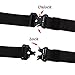 KingMoore Men's Tactical Belt Heavy Duty Webbing Belt Adjustable Military Style Nylon Belts with Metal Buckle (Black1, X-Large)