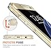 Trianium Galaxy S7 Edge Case, [Clear Cushion] Premium Bumper TPU/PC Scratch Resistant Cases for Samsung Galaxy S7 Edge Seamless Integrated Shock-Absorbing Cover with Back Hard Panel - Soft Clear