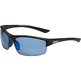 Piranha Eyewear Academy Blue Mirror Half Frame Polarized Sport Sunglasses