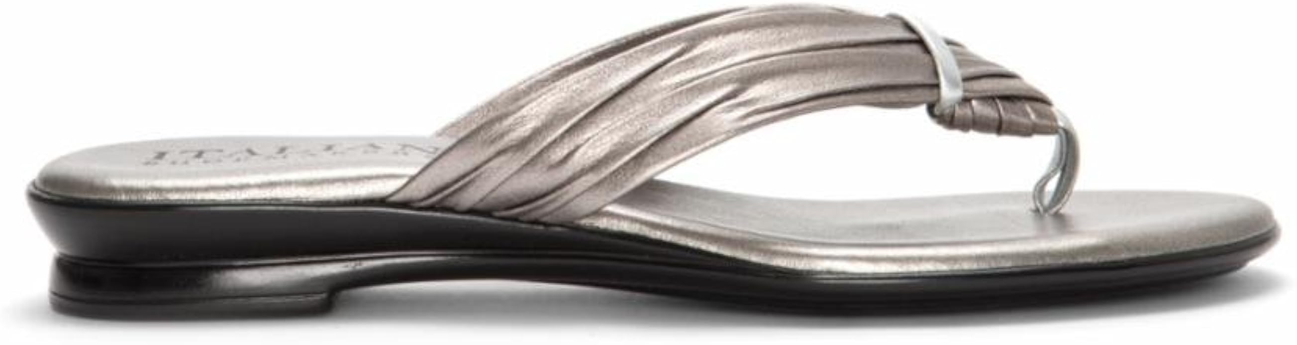 Amazon.com | ITALIAN SHOEMAKERS Women's 2300S1 Grey/Silver M | Flip-Flops