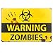dingleiever-Shabby Chic Retro Zombie Warning Signs Halloween Posters Outbreak