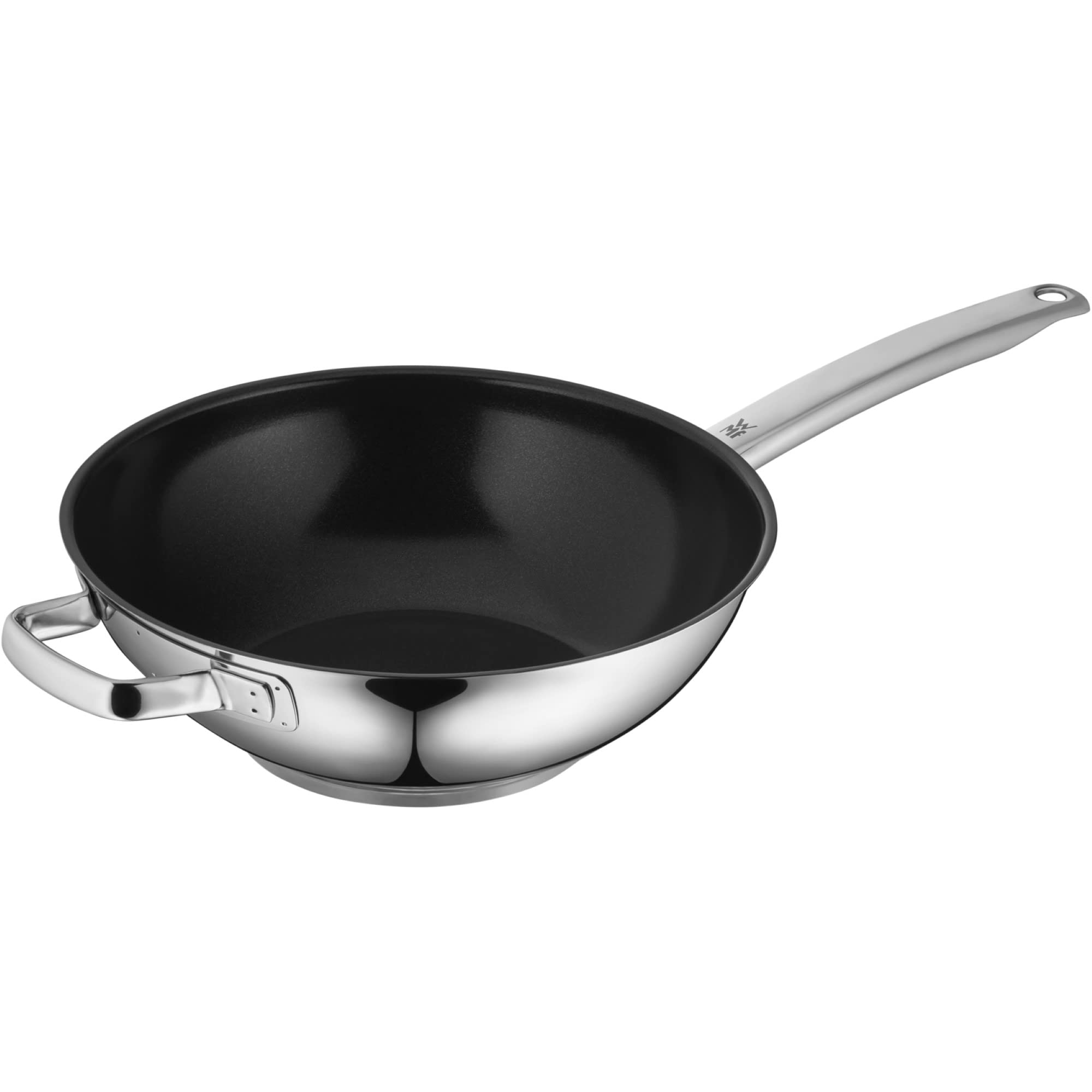 WMF Durado Wokpfanne Induktion 28 cm, Antifhaftbeschichtung, für alle gängigen Herdarten geeignet, backofenfest bis 260°C, Wok Edelstahl