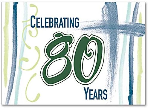 Celebrating 80 Years 80th Birthday Card