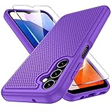 Huness for Samsung Galaxy A14 5G Case with Tempered
