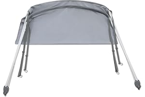 Bimini Tops for Boats Fit for Intex Excursion 5 & 4, Mariner 4 & 3, Seahawk 2, 3 & 4, and Challenger 3, 5'3" x 4'1 x 4'1", Gr
