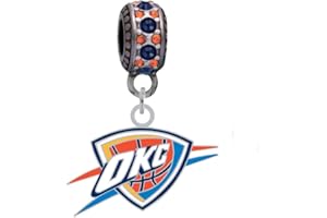 FINAL TOUCH GIFTS Oklahoma City Thunder Logo Charm Fits Compatible With Pandora Style Bracelets