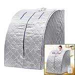 (US Stock) Home Sauna Box Portable Therapeutic Steam Sauna Negative Ion Detox