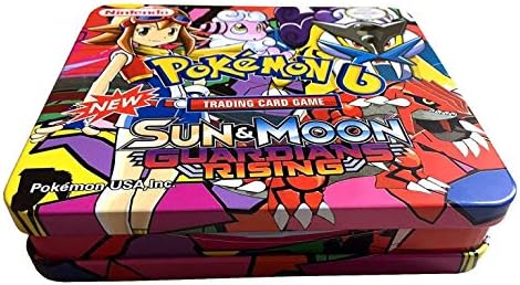 CharmingPokemon Sun and Moon Guardians Rising Trading Card Game with Metal Box (Multicolour)