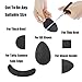 DR.DUDU 10 Pairs Self-Adhesive Anti-slip Shoe Grips Shoes Sole Protector Tape Black, 2.9''x1.9''