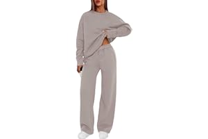 XIEERDUO Sweatsuits Women 2 Piece Outfit Matching Lounge Sets Fall Outfits 2025 Fashion Clothing Crewneck Track Suits