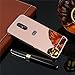 LG Stylo 3 Case, LG Stylo 3 Case ZHFLY Bling Diamond Aluminum Metal Bumper Tassel Frame Detachable + Mirror Hard Back Case, 2 in 1 Cover, Rose Gold Pearl Tassel
