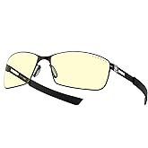 GUNNAR - Premium Gaming and Computer Glasses - Blocks 65% Blue Light - Vayper, Onyx, Amber Tint
