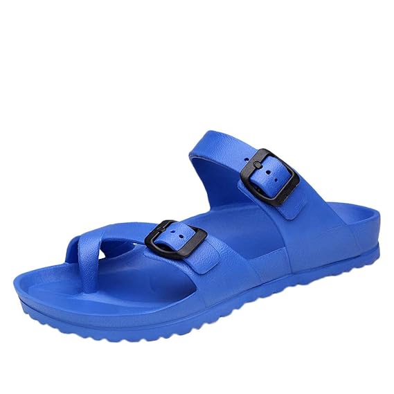 Makefortune 2019 Sandalen Damen Sommer, Frauen Frühling Sommer Flache Fersenriemen Hausschuhe Strand Sandalen römische Schuhe Casual Gemütlich Zuhause Hausschuhe