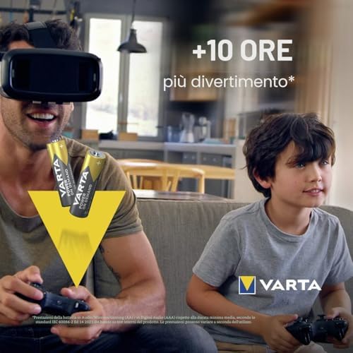 Batterie 20x AA & 20x AAA, confezione da 40, pile Mix Pack, Power on Demand, Alcaline, pacco di stoccaggio in confezione ecologica, Made in Germany [Esclusivo su Amazon]