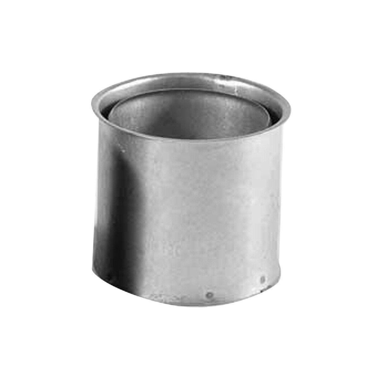 Kamino-Flam Double Wall Lining for Stove Pipes, Double Wall Chimney Pipe Ø 80 mm Diameter, Hot-dip Aluminised (FAL) Steel Double Wall Flue Pipe, Silver