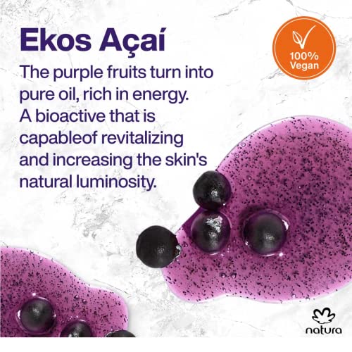 Natura Açaí Body Lotion – Vegan Skincare with Açai Oil – Hydrating & Nourishing Moisturizer for Dry Skin – Brazilian Beauty Secret for Smooth, Glowing Skin – 13.5 fl oz (400 ml)