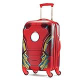 American Tourister Marvel 21 Inch Spinner Carry On Luggage, Iron Man