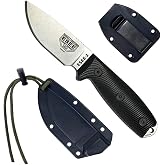 ESEE-3 S35V Fixed Blade Knife, 3D Contoured Handle, Ambidextrous Polymer Sheath, Made in USA