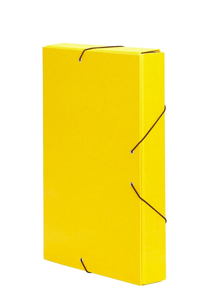 Pardo 965108 – Folder Projects Spine 50 Closure Elastic Bands, Yellow