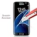 BONUM Galaxy S7 Edge Screen Protector,HD Clear Full Coverage Error Proof Bubble-Free Curved Tempered Glass Screen Protector for Galaxy S7 Edge(Clear)