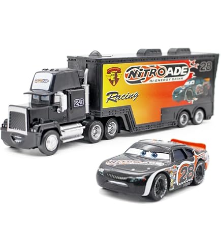 Amazon.com: Disney Pixar Cars Team Nitroade Hauler : Toys & Games