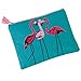 Mud Pie Sequin Tropical Dazzle Carry All Case Flamingo Beach Bag