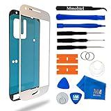 Display for Samsung Galaxy S4 mini White screen Glass replacement kit 12pcs incl tools / pre cut Sticker / cleaning cloth / suction cup / wire MMOBIEL