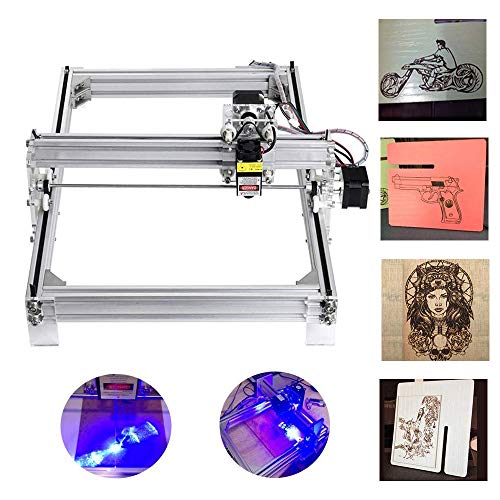 MYSWEETY CNC Laser Engraving Machine Kit, 500mW 30x40cm DIY Desktop Printer Logo Picture Marking, Wood Carving Engraving Cutting Machine for Leather Wood Plastic, 2 Axis