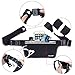Teorder Running Belt Pouch for iPhone 6/6s/7/8 Plus,Waist Bag Fanny Pack for Women/Men,Fitness Running Holder Gear Bags with Built-in Two Pockets for Sport,Waterproof & Reflective Workout Accessories