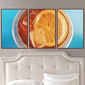 signwin 3 Piece Framed Canvas Wall Art Coffee...