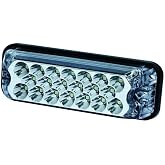 ECCO 3811A Directional, Amber, 20 LED, 12-24V, 0.4 Amps, 7 Flash Patterns | 6.1 Inch High-Intensity Surface Mount Waterproof Warning Light for Truck off Road car Commercial Vehicles