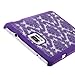 Galaxy Note 4 Case, Style4U Galaxy Note 4 [Purple] Flower Damask Design Slim Fit Case Cover for Samsung Galaxy Note 4 with 1 Stylus and 1 HD Clear Screen Protector [Purple]