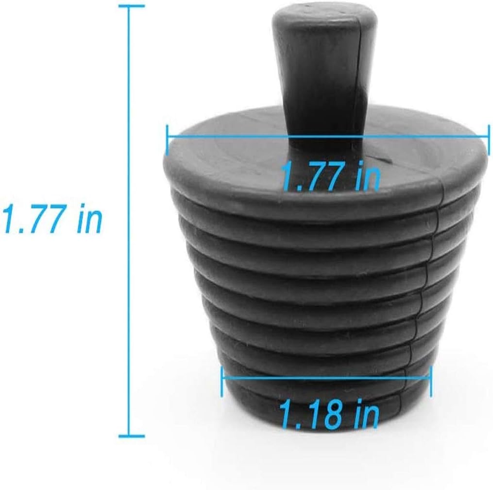 Tub Stopper, Universal Bathtub Stopper, Bathroom Sink Drain Plug, Universal Silicone Drain Stopper Bath Plug for Kitchen Bathtub Sink Drains (2, white) - - 