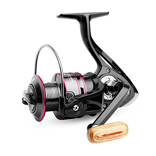 AOLVO Moulinets de Pêche 12 Roulements à Bille Poignée en Métal – Nouveau 2017 – HB1000-6000 – Aluminium High Speed 4.7…