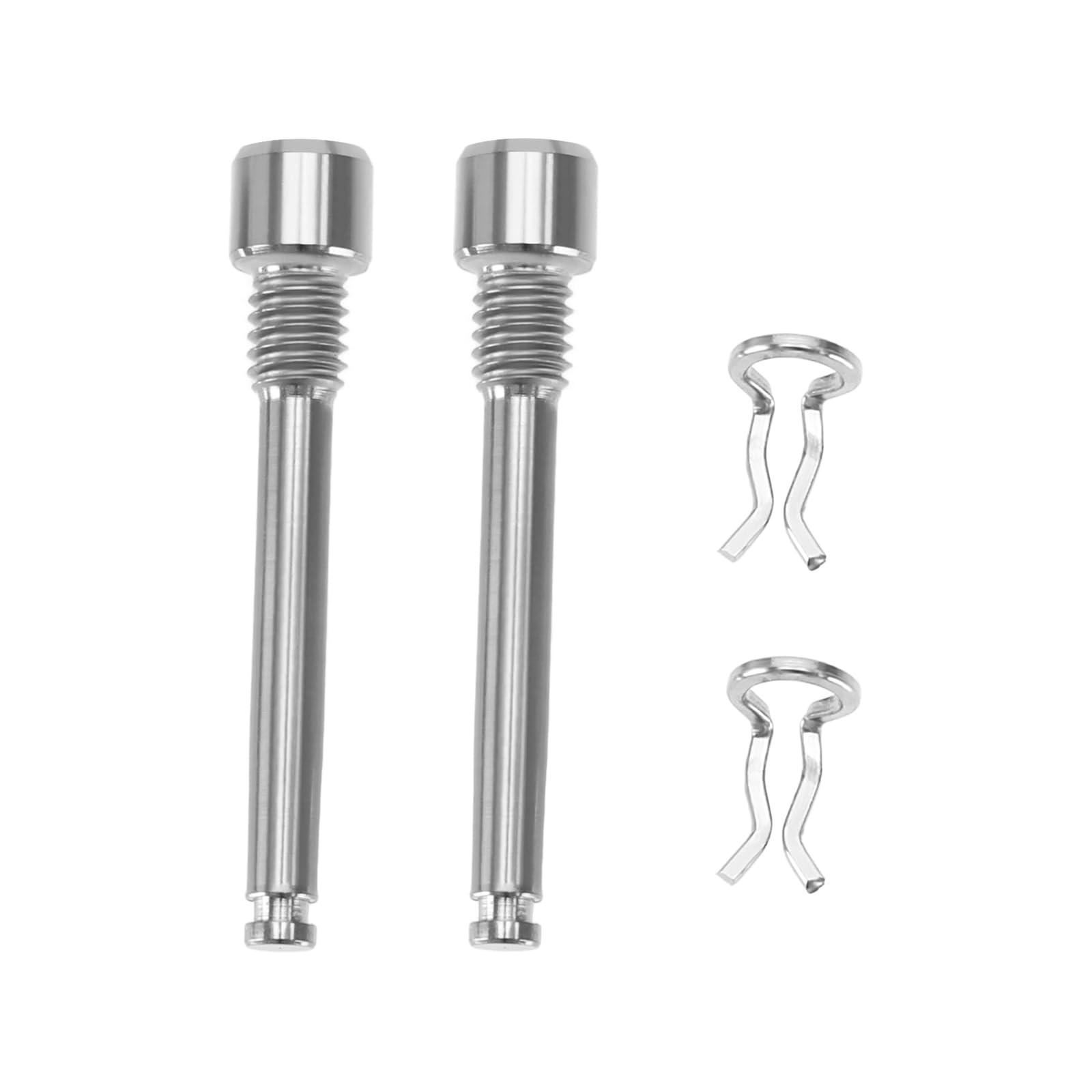 eMagTech 2pcs Bicycle Caliper Screw Brake Pad Bolt Screw Y8J798060 M4 Disc Brake Caliper Bolt Titanium Alloy Pin with Circlips Compatible with Shimano
