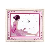 Girl Clock Pattern Handwork Stamped Cross Stitch Counted Kit for Lady