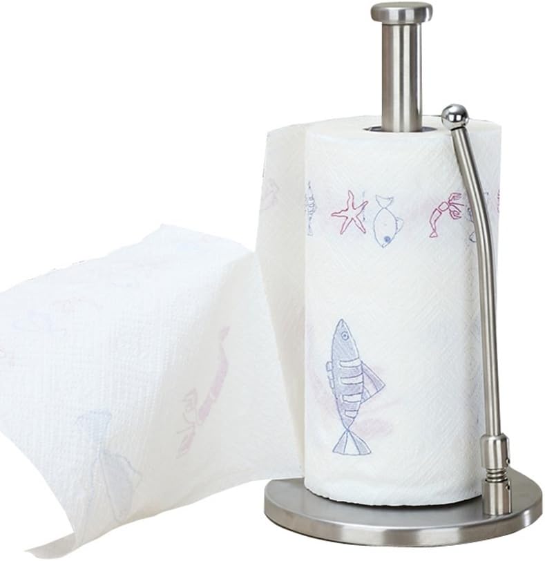 1 x Kitchen Standing Paper Towel Roll Holder for Counter Top