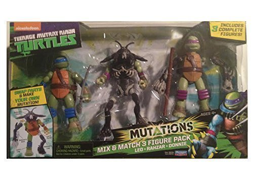 Teenage Mutant Ninja Turtles Mutations Mix & Match 3 Figure Pack Leo/Rahzar/Donnie