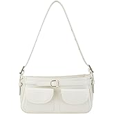 Leather Y2K Purse, Vintage Shoulder Bag for Women, Leather Crossboy Punk Handbag