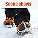 Uelfbaby Micro spikes Footwear Ice Traction System Safe Protect for Walking, Jogging, or Hiking on Snow and Ice