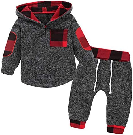 Toddler Baby Boys Girls Stylish Plaid Floral Pocket Hooded Coat,Kids Jackets Stretchy Cloak Tops Clothes